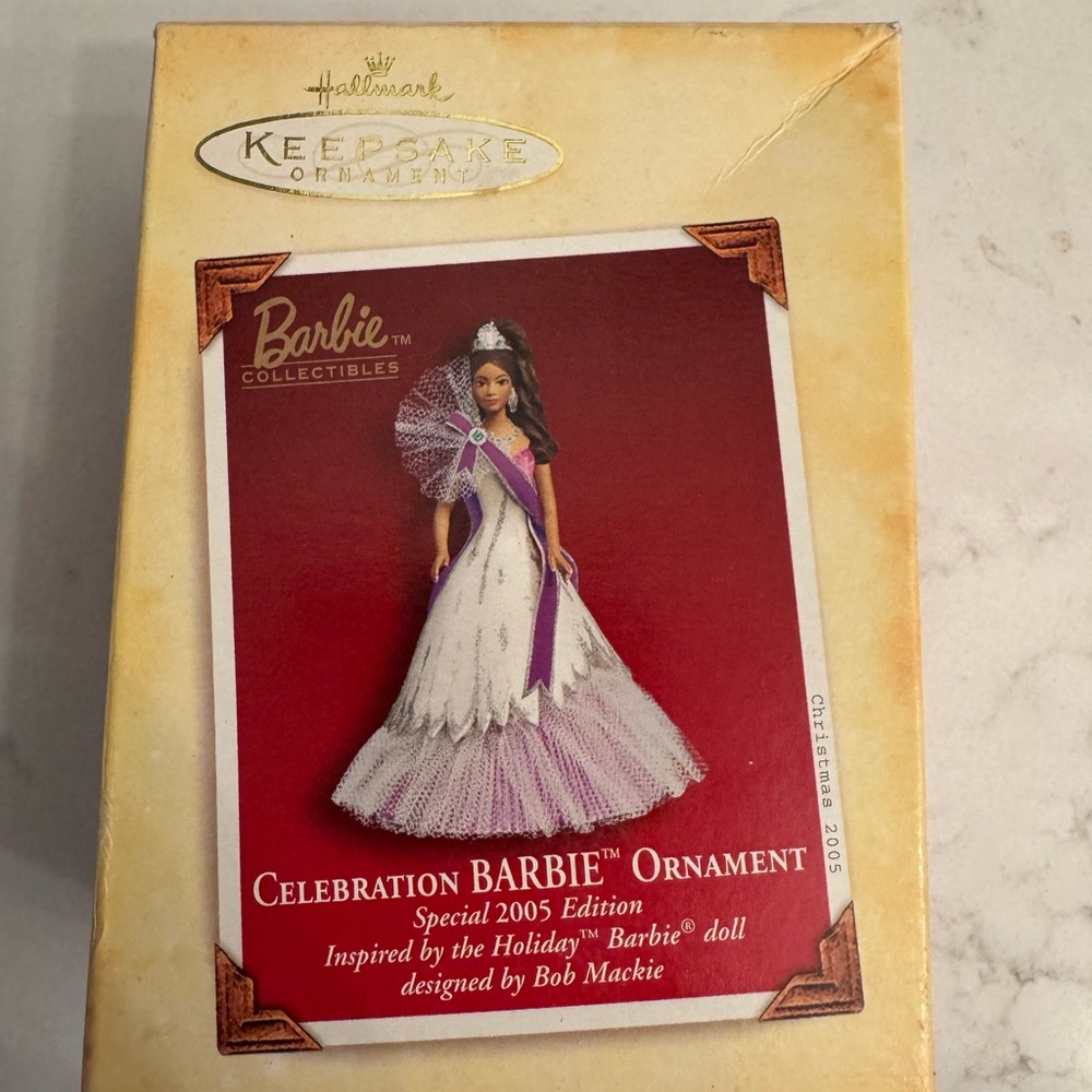 Hallmark Keepsake Celebration Barbie Ornament,2005